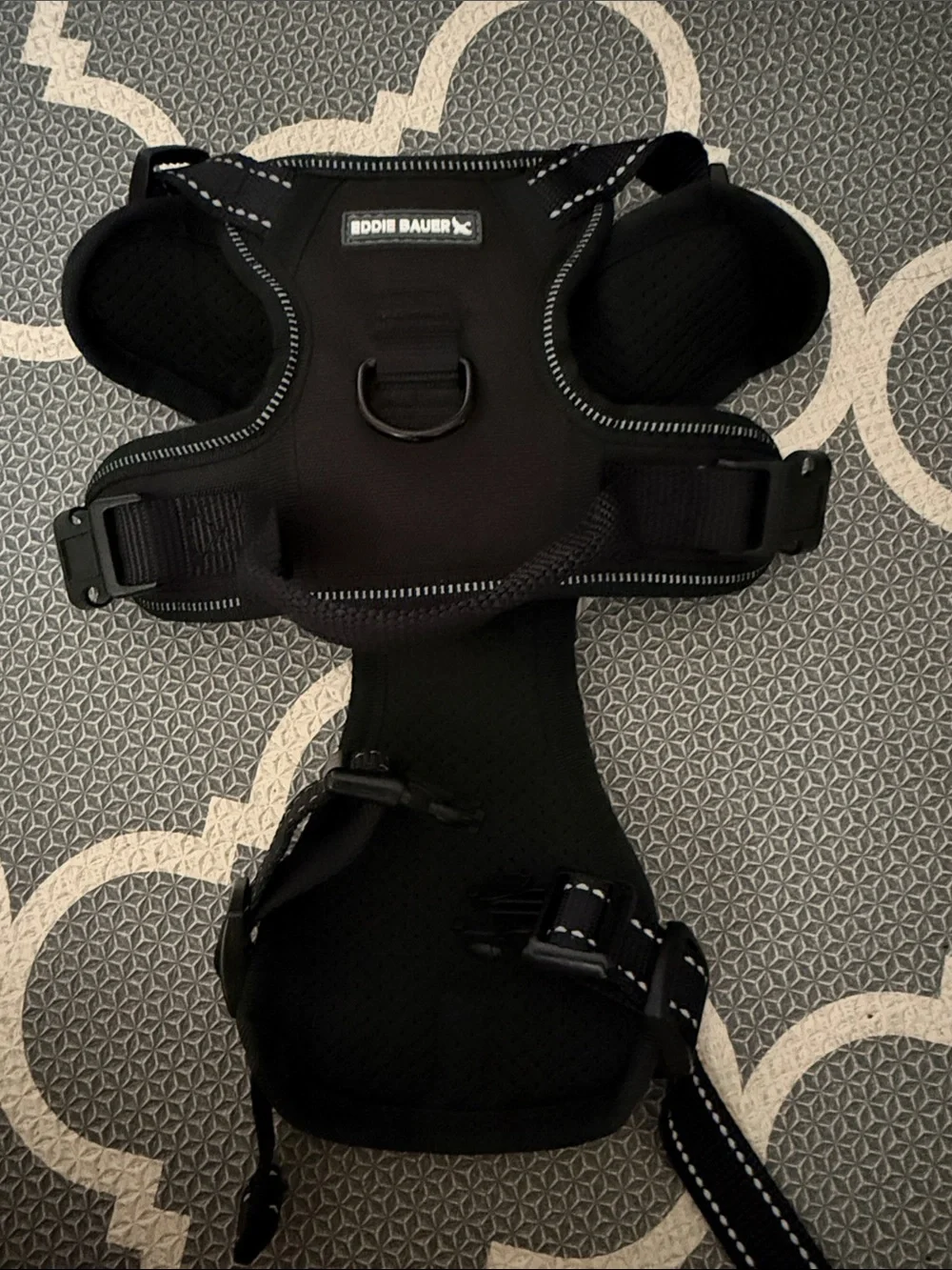 Eddie Bauer Black Padded Reflective Dog Harness - Small